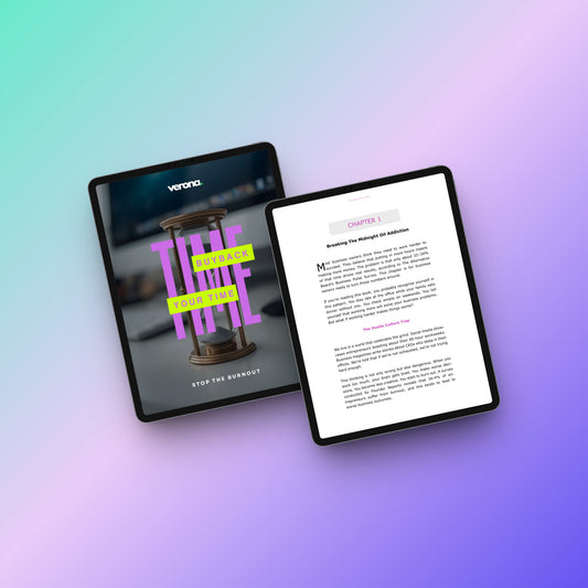 Buy Back Your Time: eBook product image. Verona Marketing Hub.