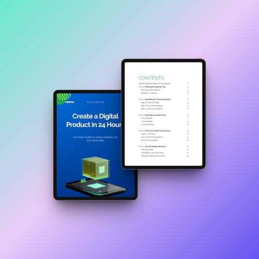 Create a Digital Product in 24 Hours Playbook, Product Image: Verona Marketing Hub.