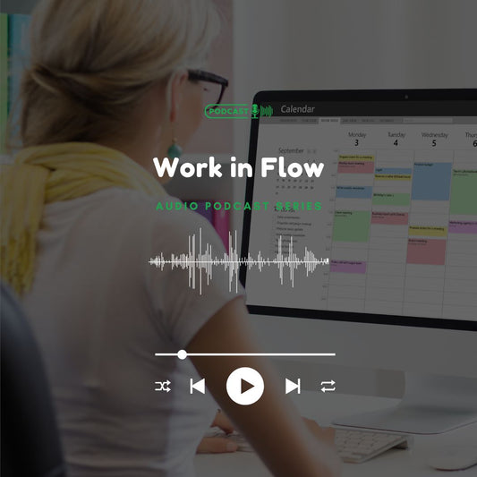 Work in Flow, Audio Podcast Series: Image Thumbnail. Verona Marketing Hub.