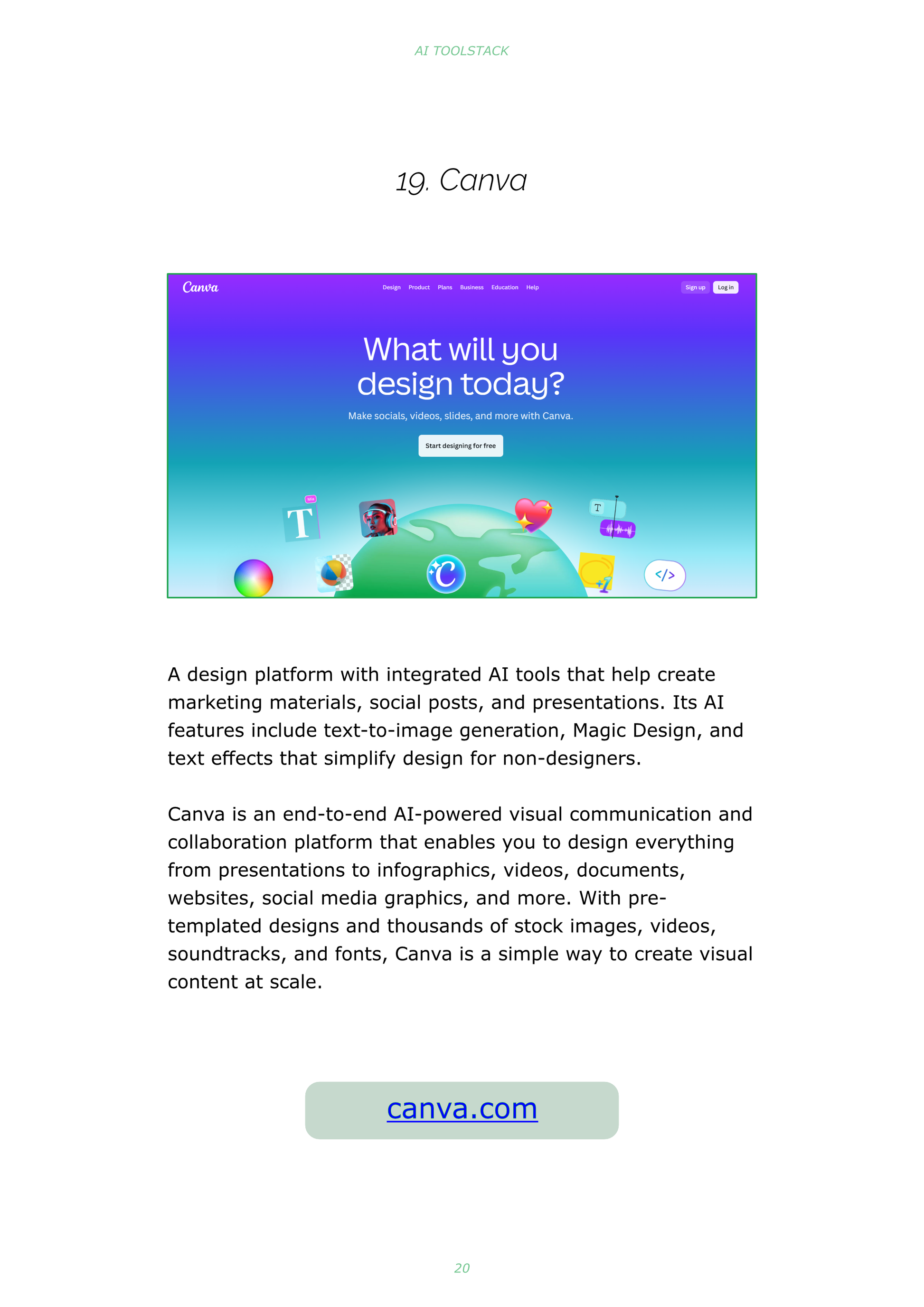 AI Toolstack: Canva link