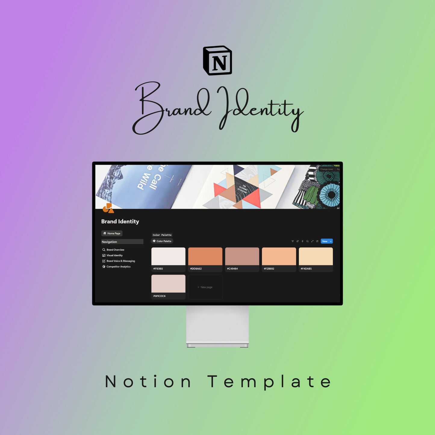 Brand Identity Notion Template: Verona Marketing Hub