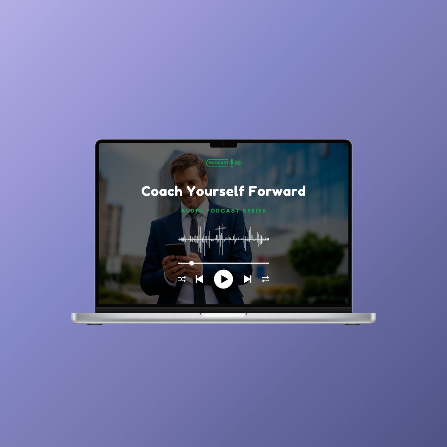 Coach Yourself Forward Audio Podcast Series, product image; Verona Marketing Hub. 