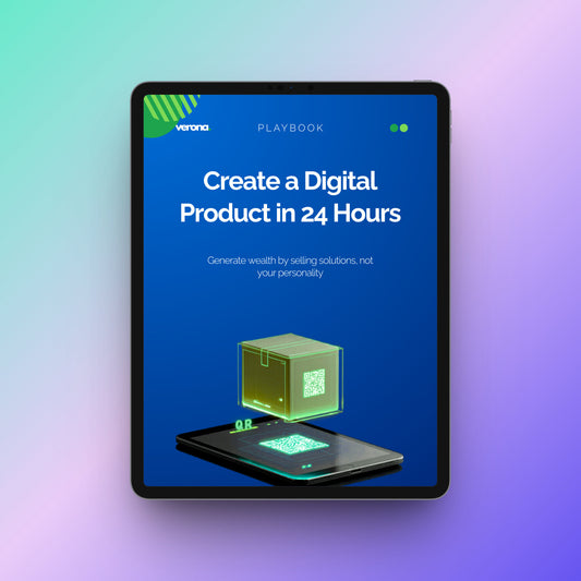 Create a Digital Product in 24 Hours  Playbook, Product Image: Verona Marketing Hub.