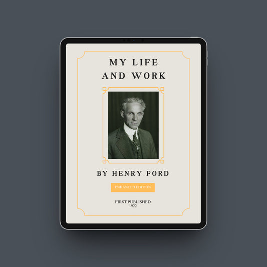 My Life and Work by Henry Ford, Enhanced Edition, eBook product image: Verona Marketing Hub.