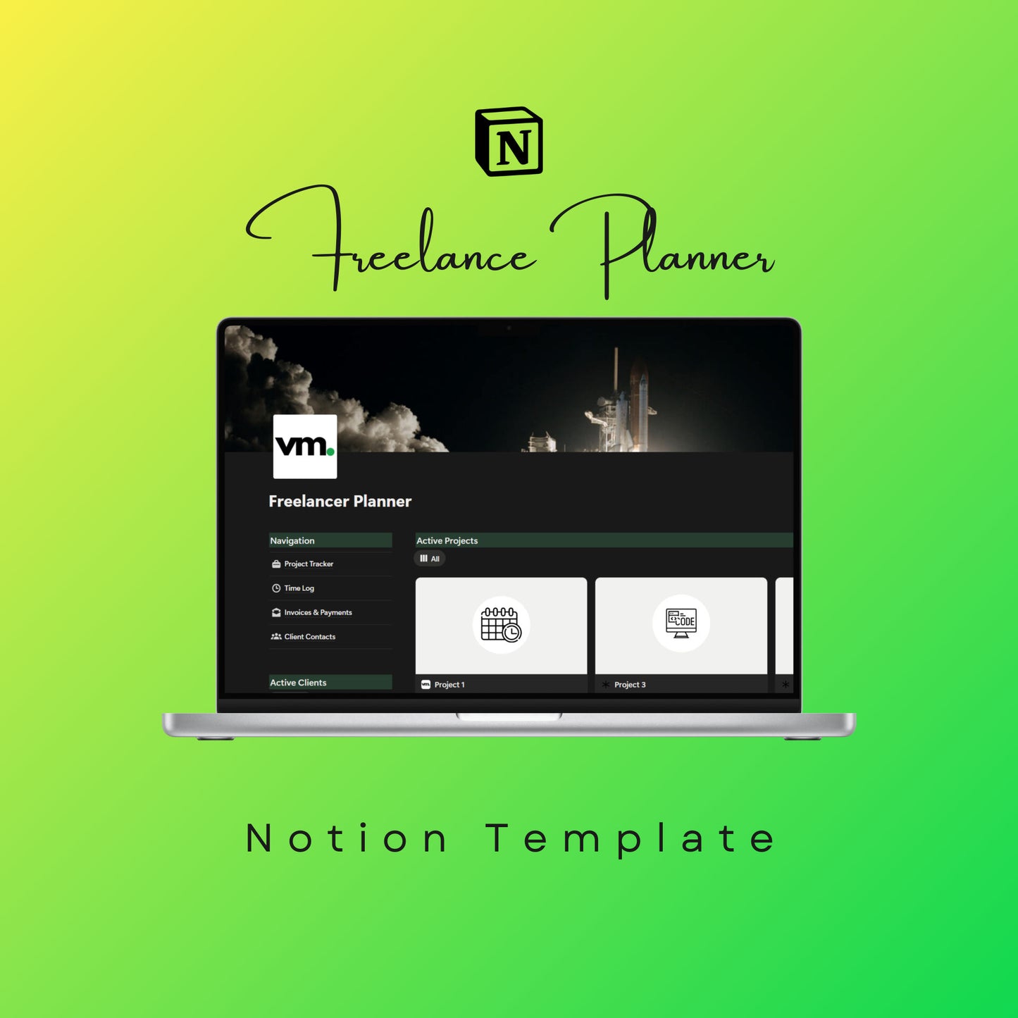 Freelance Planner Notion Template: Verona Marketing Hub