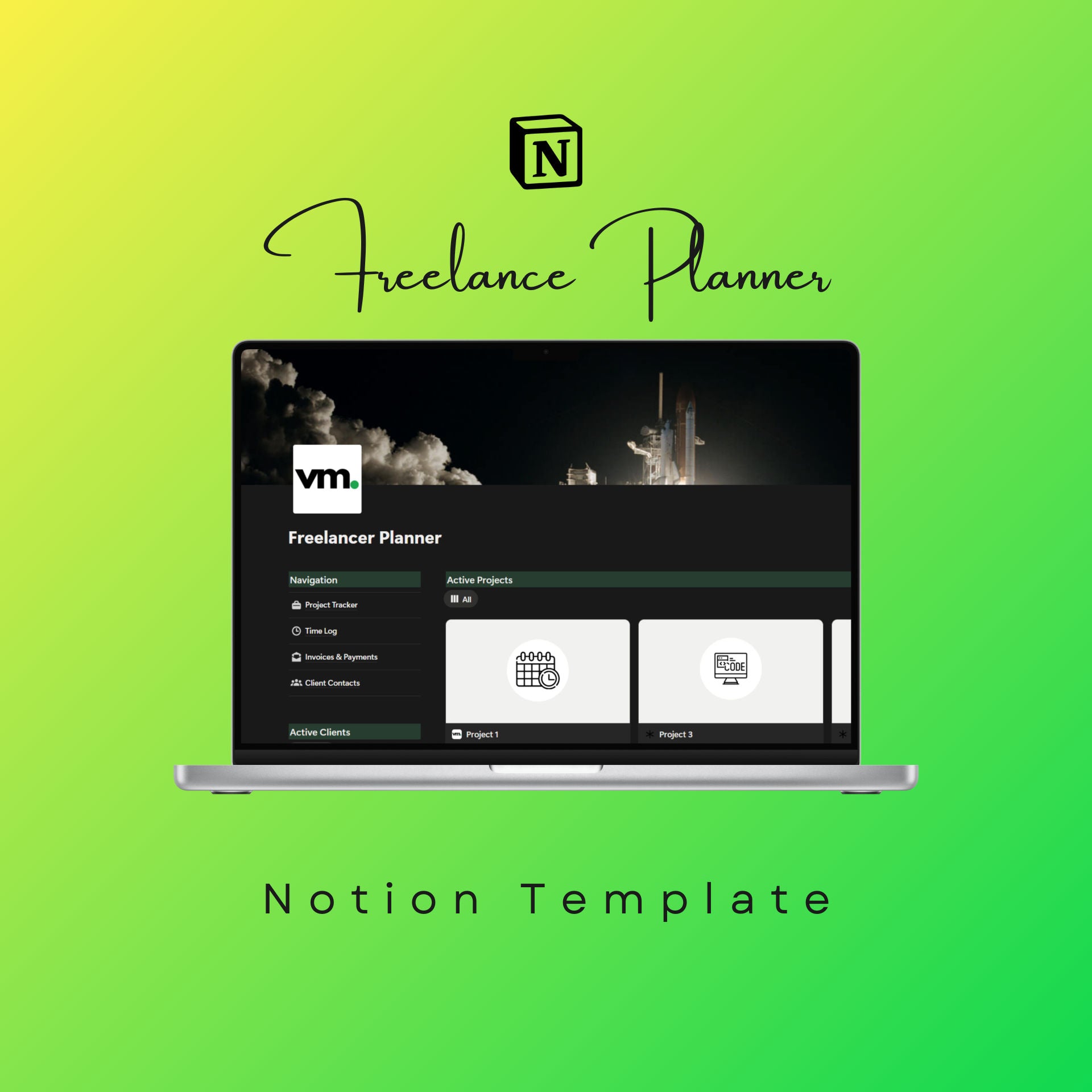 Freelance Planner Notion Template: Verona Marketing Hub