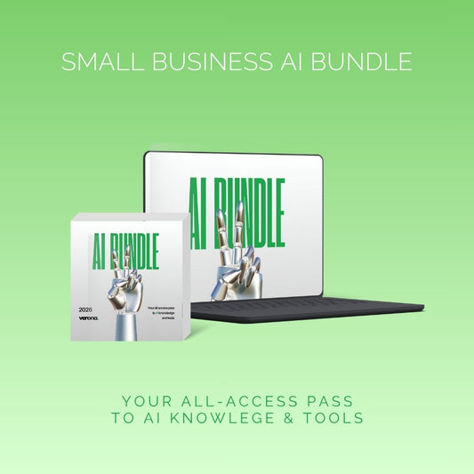 Small Business AI Bundle: Image Thumbnail. Verona Marketing Hub.