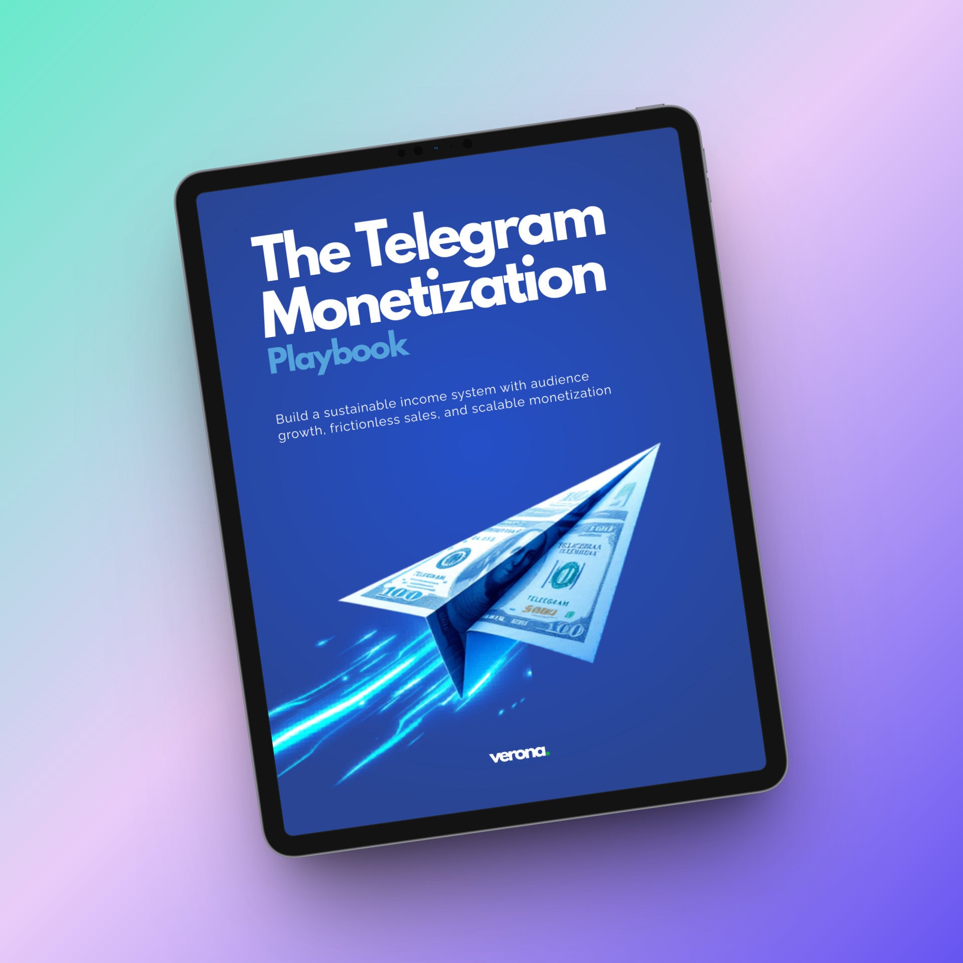 The Telegram Monetization Playbook eBook, product image: Verona Marketing Hub